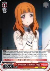 Anju C waifu card — Weiss Schwarz