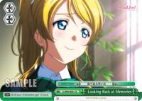 Looking Back at Memories CC waifu card — Weiss Schwarz