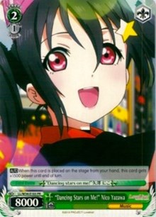 "Dancing Stars on Me!" Nico Yazawa Promo waifu card — Weiss Schwarz