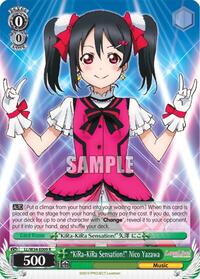 "KiRa-KiRa Sensation!" Nico Yazawa R waifu card — Weiss Schwarz