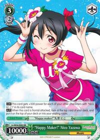 "Happy Maker!" Nico Yazawa RR waifu card — Weiss Schwarz