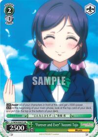 "Forever and Ever" Nozomi Tojo SR waifu card — Weiss Schwarz