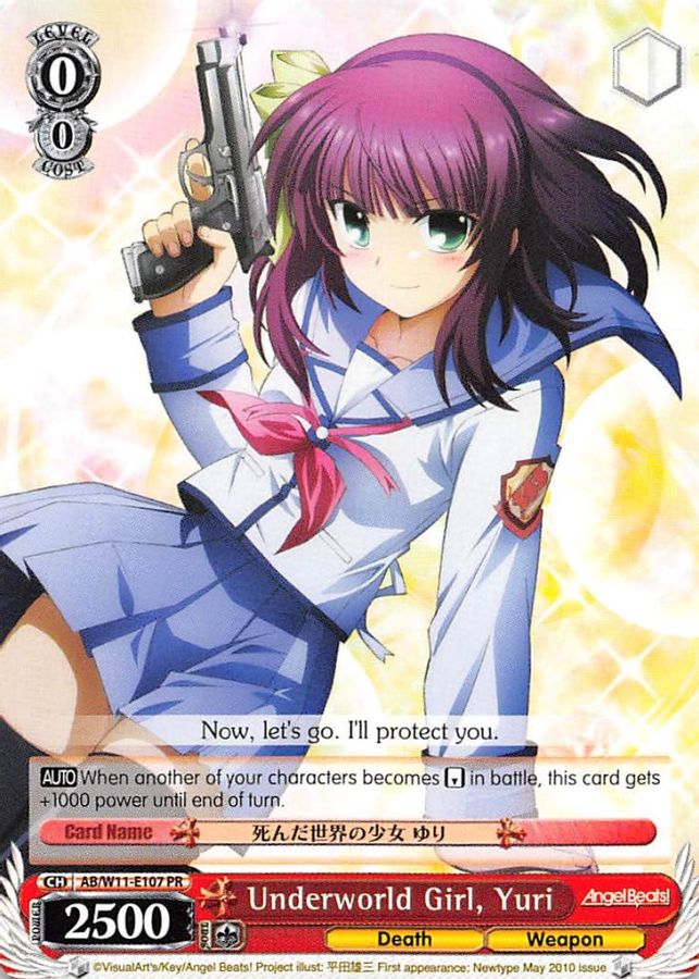 Yuri Promo waifu card — Weiss Schwarz