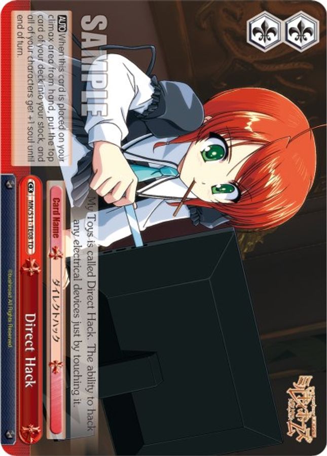 Chisato TrialDeck waifu card — Weiss Schwarz