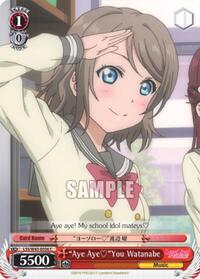 "Aye Aye"You Watanabe C waifu card — Weiss Schwarz
