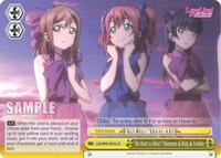 "We Want to Shine!" Hanamaru & Ruby & Yoshiko CC waifu card — Weiss Schwarz