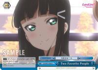 Two Favorite People CC waifu card — Weiss Schwarz