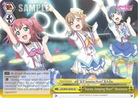 "Aozora Jumping Heart" Hanamaru CR waifu card — Weiss Schwarz