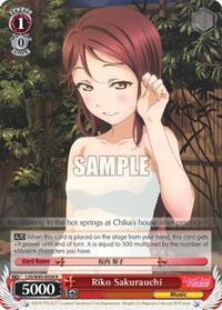 Riko Sakurauchi R waifu card — Weiss Schwarz