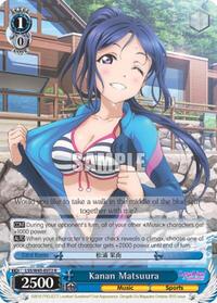 Kanan Matsuura R waifu card — Weiss Schwarz