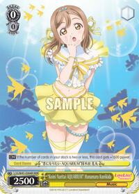 "Koini Naritai AQUARIUM" Hanamaru Kunikida RRR waifu card — Weiss Schwarz