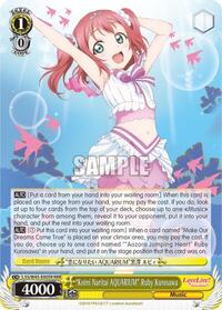 "Koini Naritai AQUARIUM" Ruby Kurosawa RRR waifu card — Weiss Schwarz