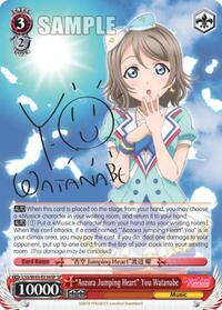 "Aozora Jumping Heart" You Watanabe (SP) SR waifu card — Weiss Schwarz