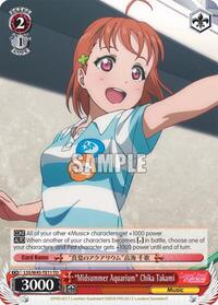 Midsummer Aquarium" Chika Takami TrialDeck waifu card — Weiss Schwarz