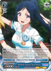 "Midsummer Aquarium" Kanan Matsuura TrialDeck waifu card — Weiss Schwarz