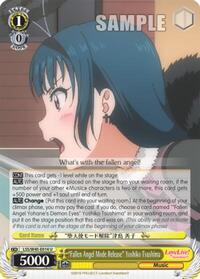 "Fallen Angel Mode Release" Yoshiko Tsushima U waifu card — Weiss Schwarz