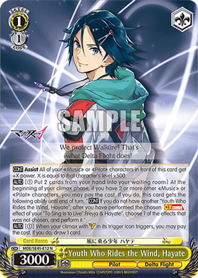 Hayate Normal waifu card — Weiss Schwarz
