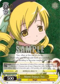 Mami Enjoys Tea C waifu card — Weiss Schwarz