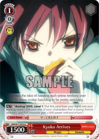 Kyoko Arrives C waifu card — Weiss Schwarz