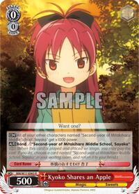 Kyoko Shares an Apple R waifu card — Weiss Schwarz