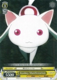 Kyubey Manifestation C waifu card — Weiss Schwarz