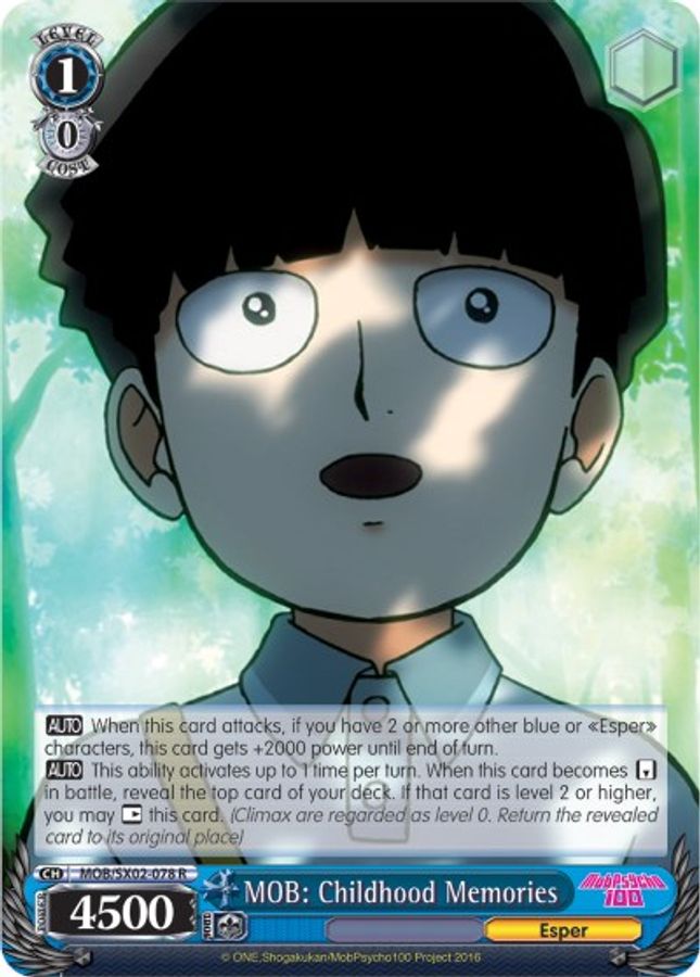MOB: Childhood Memories R waifu card — Weiss Schwarz