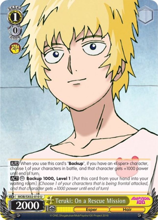 Teruki: On a Rescue Mission U waifu card — Weiss Schwarz