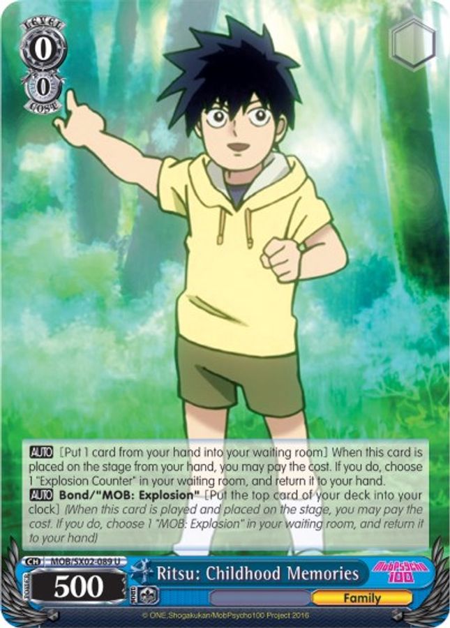 Ritsu: Childhood Memories U waifu card — Weiss Schwarz