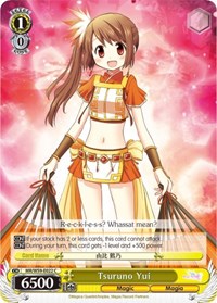 Tsuruno Yui C waifu card — Weiss Schwarz