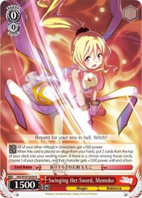 Momoko R waifu card — Weiss Schwarz