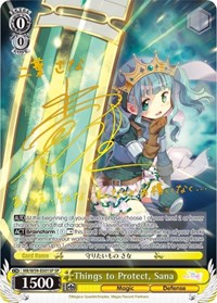Sana SR waifu card — Weiss Schwarz
