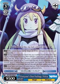 Felicia R waifu card — Weiss Schwarz