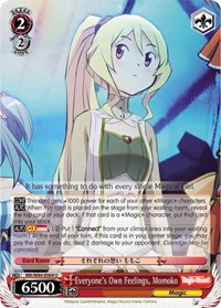 Momoko U waifu card — Weiss Schwarz
