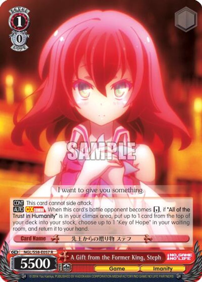 Steph R waifu card — Weiss Schwarz