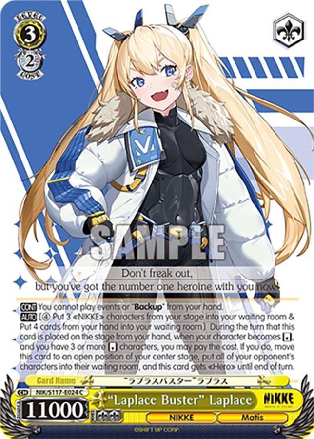 "Laplace Buster" Laplace C waifu card — Weiss Schwarz