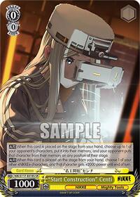 "Start Construction" Centi SR waifu card — Weiss Schwarz