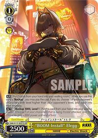 "BOOM Install" Elegg SR waifu card — Weiss Schwarz