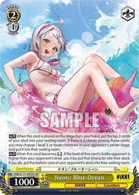 Neon: Blue Ocean SR waifu card — Weiss Schwarz
