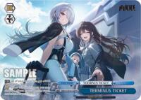 TERMINUS TICKET (PR) (Foil) Promo waifu card — Weiss Schwarz