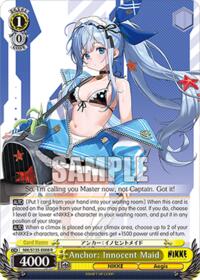 Anchor: Innocent Maid R waifu card — Weiss Schwarz