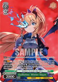 Guillotine: Winter Slayer (SP) SR waifu card — Weiss Schwarz