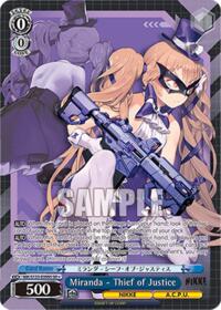 Miranda - Thief of Justice (SR) SR waifu card — Weiss Schwarz
