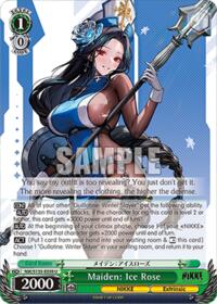 Maiden: Ice Rose U waifu card — Weiss Schwarz