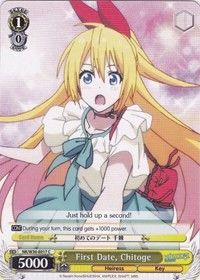Chitoge C waifu card — Weiss Schwarz