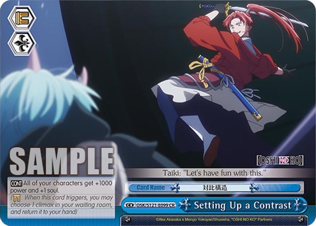 Setting Up a Contrast CR waifu card — Weiss Schwarz