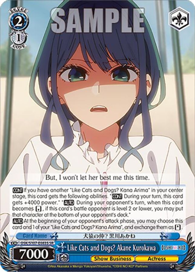 Sumiaki Raida SR waifu card — Weiss Schwarz