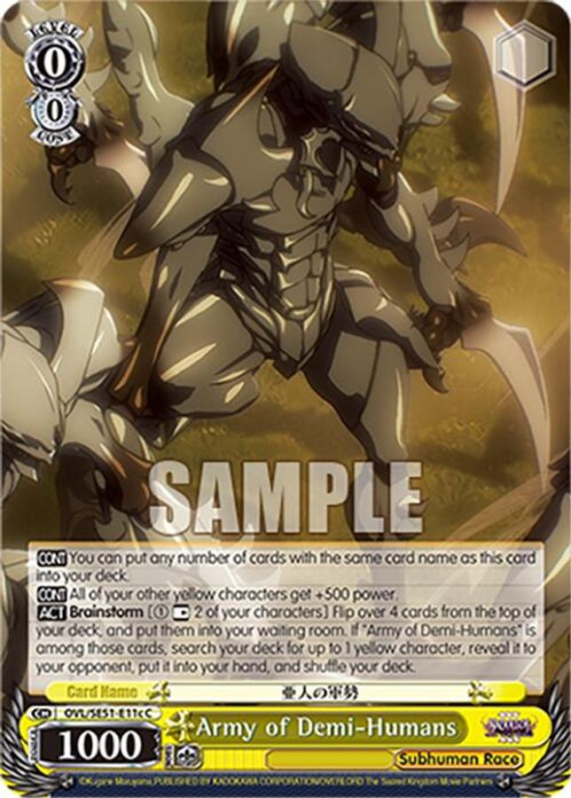 Army of Demi-Humans (C) C waifu card — Weiss Schwarz