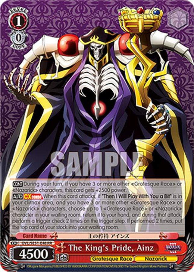 Ainz RR waifu card — Weiss Schwarz