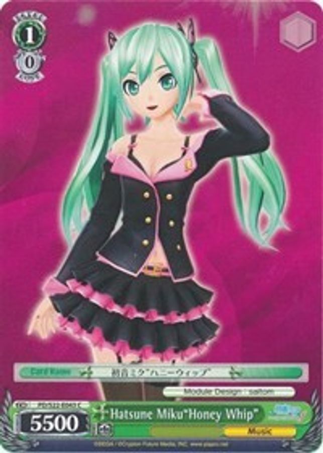 Hatsune Miku"Honey Whip" C waifu card — Weiss Schwarz