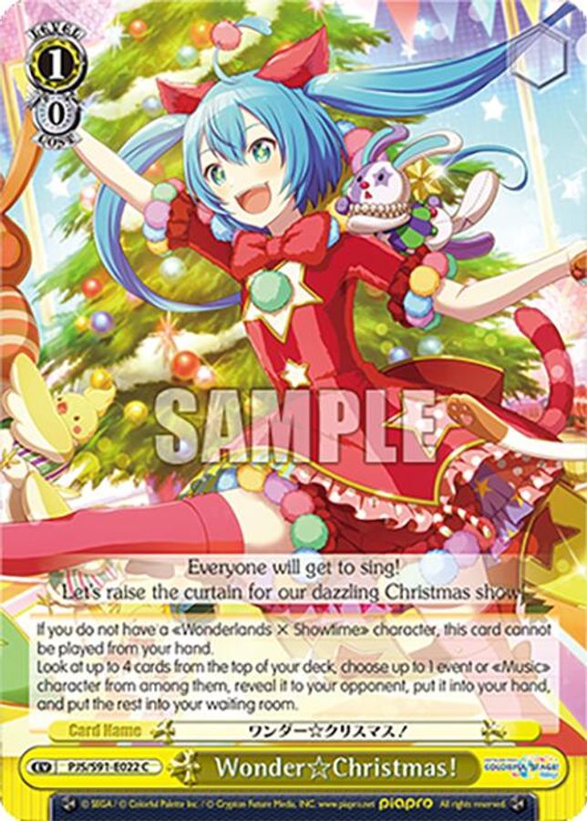 WonderChristmas! C waifu card — Weiss Schwarz